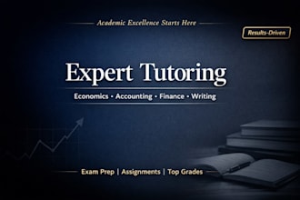 tutor you in econ,finance and accounting