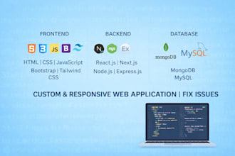 fix website issues and create responsive web applications
