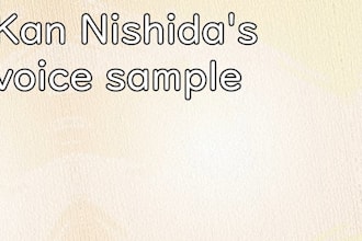 provide you with a calm, male japanese voice