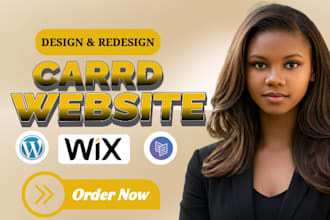 design a professional carrd website and carrd landing page