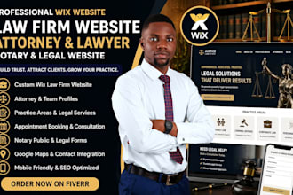 wix law firm website attorney website lawyer website notary legal wix website