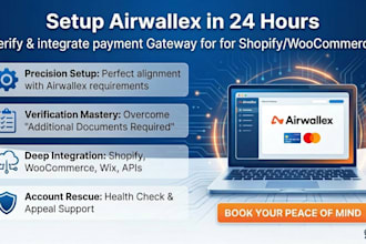 set up airwallex payment gateway and integrate it with shopify or woocommerce