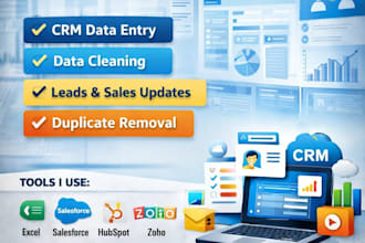 update and manage CRM data entry tasks accurately