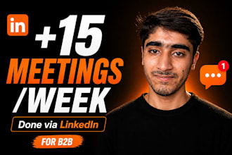 generate b2b leads and schedule business meetings via linkedin outreach