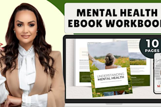 create self help ebooks, mental health workbooks, etsy digital products design