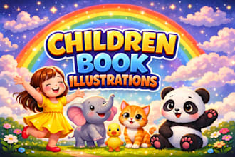create children book illustration kids book story book illustration book design
