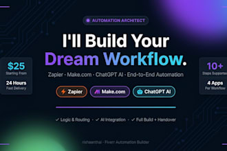 build zapier, make, and ai workflow automations