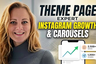 manage your instagram theme page with viral reels and high engagement carousels