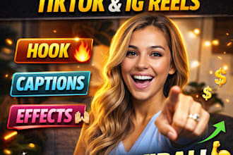 edit tiktok ig reels for personal brands and influencers