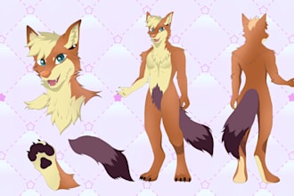 draw furry art character for you