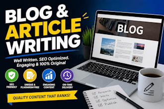 write an engaging SEO blog and articles write