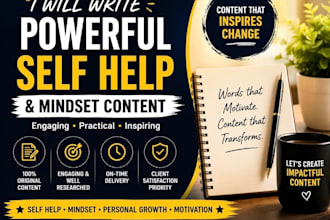 write powerful self help and mindset content