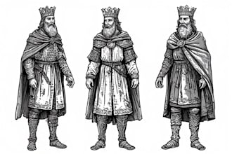 make a medieval woodcut style illustration