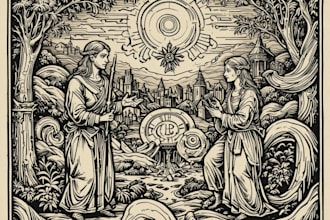 do a medieval woodcut gothic etching illustration