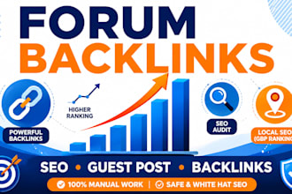 build high authority forum backlinks for off page SEO