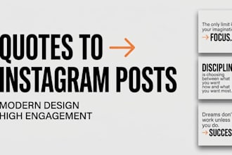 design modern instagram quote posts for high engagement and branding