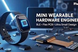 do hardware engineering, for mini wearables, ble, flex pcb, tiny design and iot