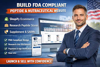build fda compliant peptide website research peptide store
