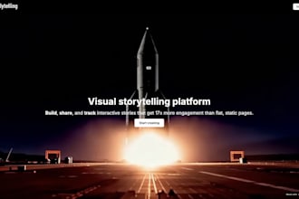 create an immersive scrollytelling website like apple