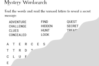 make you a custom wordsearch puzzle