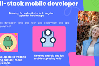 develop static website using angular, react, vuejs, ionic