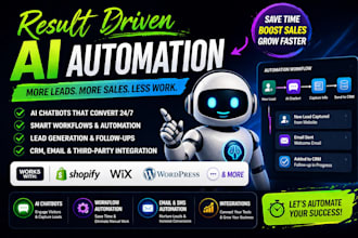 do result driven workflow automation, chatbot, for shopify wix real estates