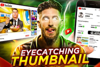 design professional youtube thumbnails with fast delivery