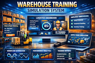 build a warehouse simulation or training app for logistics employee onboarding