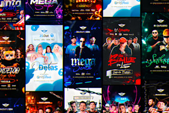 design modern business event party concert invitation poster marketing  flyers