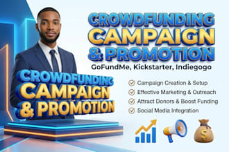 create and promote your crowdfunding gofundme campaign to attract donors