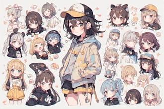 create anime streetwear and vintage design