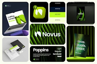 design a minimalist business logo, branding kit, brand identity and brand guide