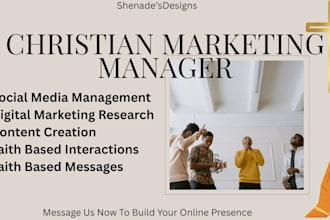 be your christian social media marketing manager and church social media creator