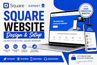 design or redesign square online store, weebly or square appointments website