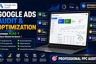 audit and optimize google search ads and PPC campaigns for higher roas