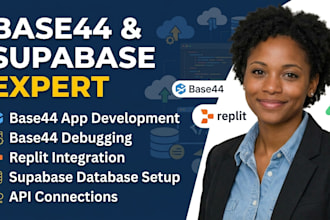 base44 expert base44 app debugging base44 deployment base44 web replit supabase