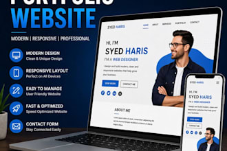 design a modern portfolio website in wix