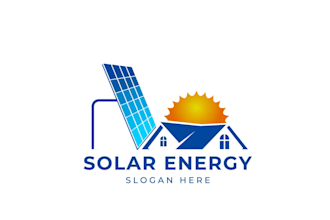 design a modern and eco friendly solar energy logo for your business