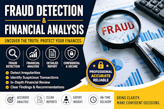 detect fraud and analyze financial records professionally