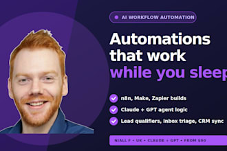 build ai automation workflows in n8n make or zapier for your business
