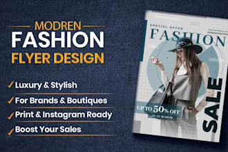design luxury fashion flyers for brands and boutiques