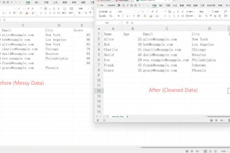 do python excel automation, csv and data processing