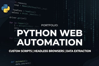 build python automation, ml models, and api integrations