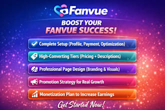 create and optimize your fanvue for conversions