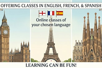teach you french, english or spanish
