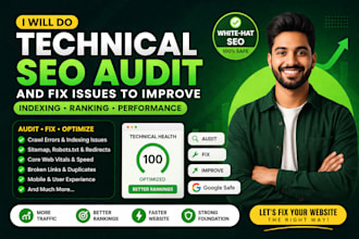 do technical SEO and fix issues to improve indexing and performance