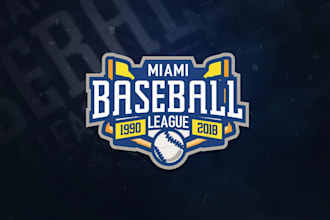 do amazing wonderful cricket, baseball logo design