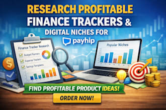 research profitable finance tracker templates digital product niches for payhip