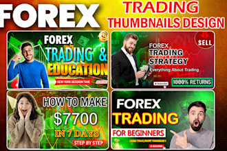 high converting forex trading youtube thumbnails designs