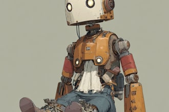 draw robot characters for you